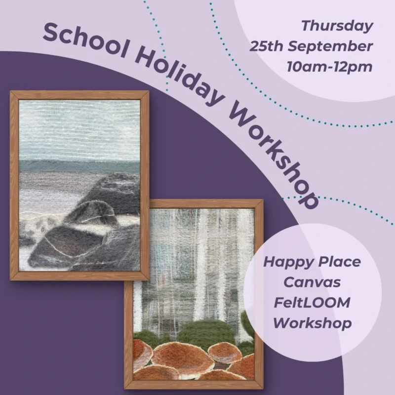 Happy Place Canvas - FeltLOOM Workshop